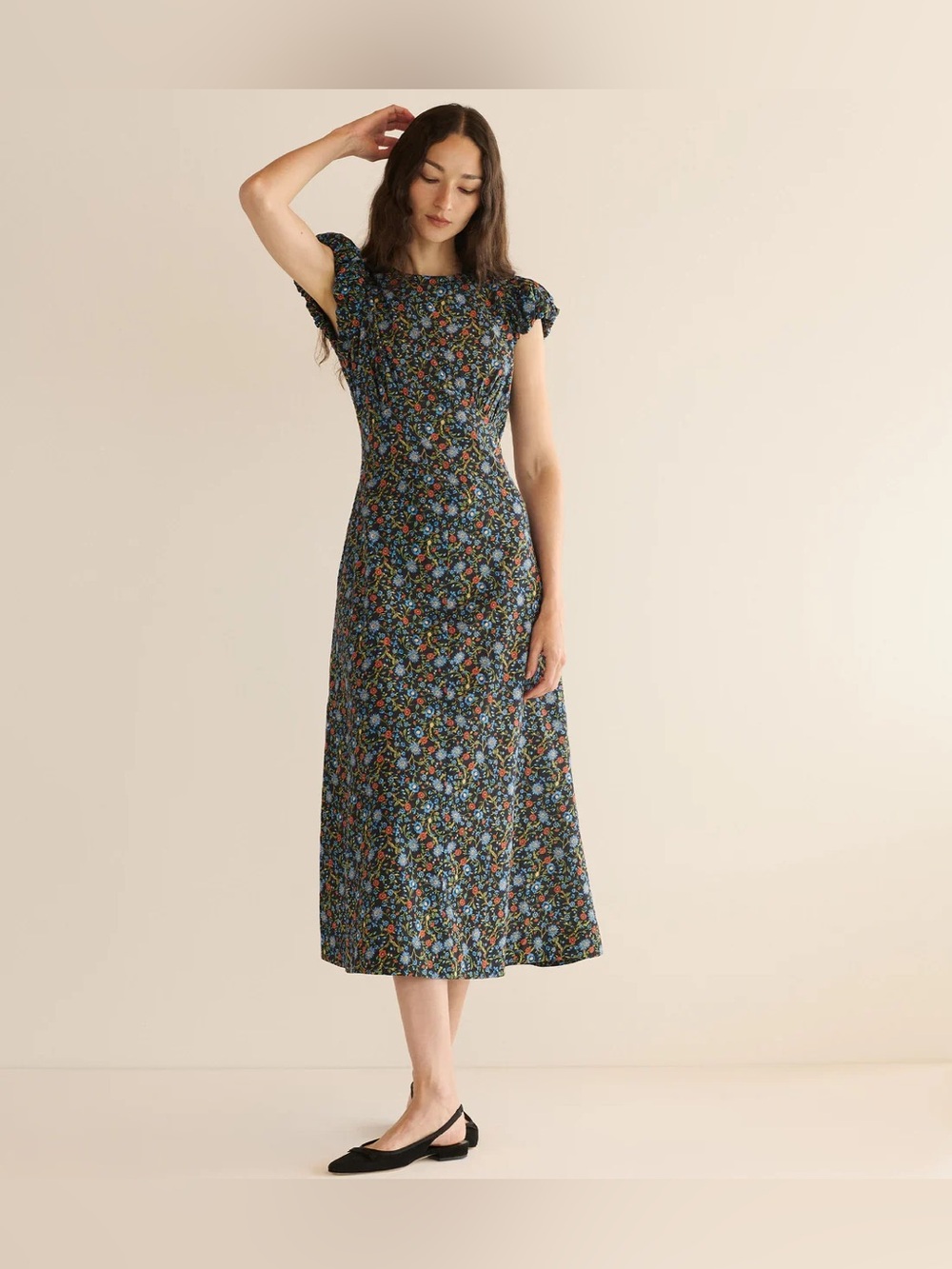 Doen Rhodia Dress - Noir Prairie De Montagne NWT
